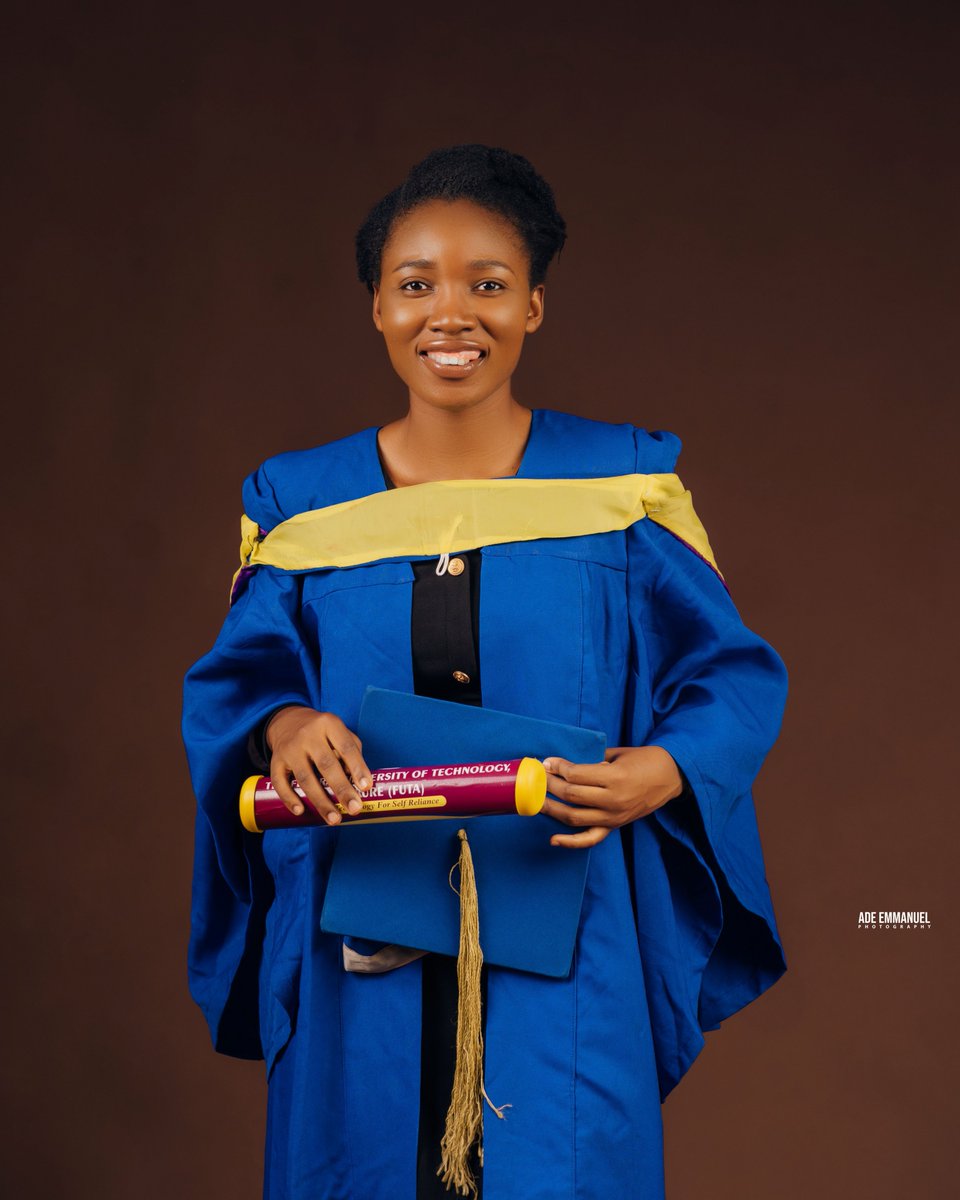 P4Prominent's tweet photo. After 7 years in the land of FUTA, I have my evidence.
https://t.co/FFtjBik0Wb Industrial Chemistry Bagged!
Happy Convocation to me!
#TobeChukwu #FutaClass21 #GodDidIt https://t.co/1jFhfCRIUd