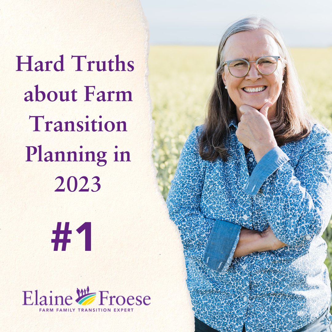 ElaineFroese's tweet image. #1 Transition planning is essential but often neglected. 

Many farm families do not have a clear plan or a successor for their farm business, which can lead to uncertainty, conflict, and loss of opportunity. 

#farmbusiness #farmtransition
