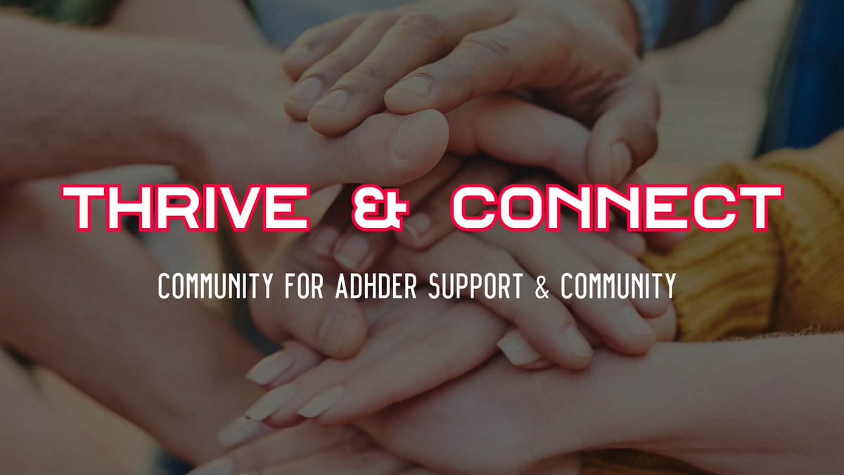 Embrace the power of togetherness in the Thrive & Connect Community. A place for those with ADHD to share, learn, and thrive. Sign up now!

courses.resetadhd.com/products/commu…

#ADHDTogether #ThriveAndConnect