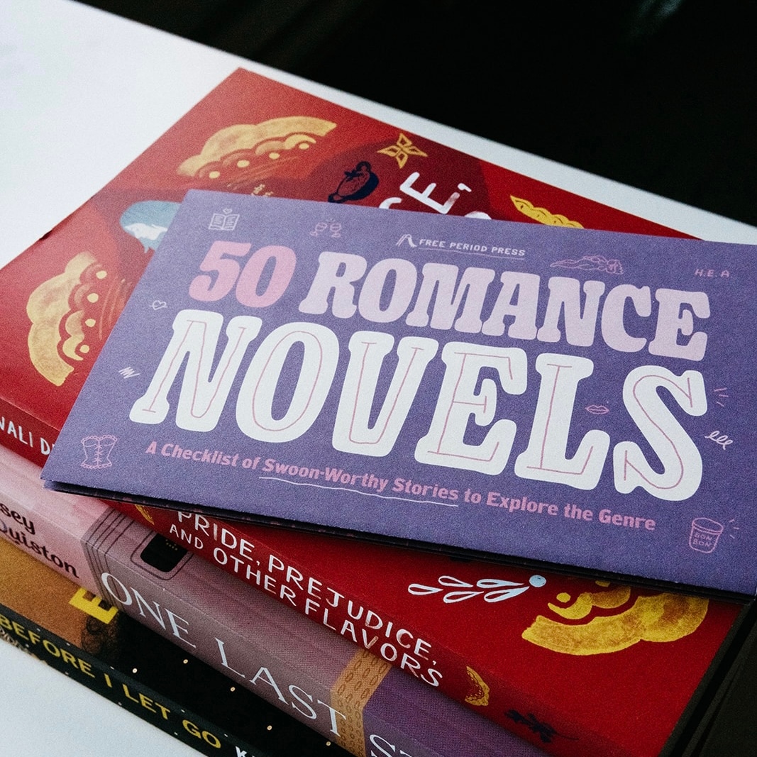 We teamed up with <a href="/FreePeriodPress/">Free Period Press</a> to create a 50 Romance Novels checklist organized by contemporary, historical, and paranormal romance reads. ⁠💖
⁠
Pick up a list online or in-store and let us know how many you’ve read! 📚

therippedbodicela.com/product/ripped…