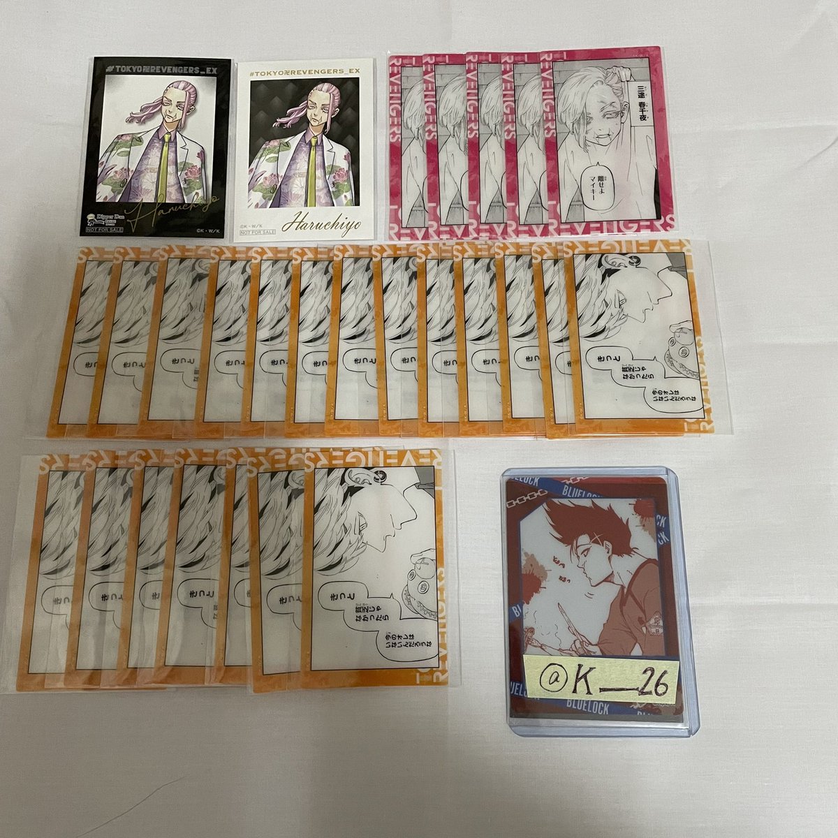 K___________26's tweet photo. 【譲渡】東京リベンジャーズ 東リべ クリアカード 原画展 ぱしゃこれ

求 定価＋送料

譲 写真

1枚目は2枚目(下段、無くなり次第上段)から同数お迎えしてくださる方のみ
三途特典は800〜1000円程で考えております。ご相談させてください。

銀行振込＞＞PayPay
PayPayは500円以下のみ https://t.co/KWQgaDnqk2