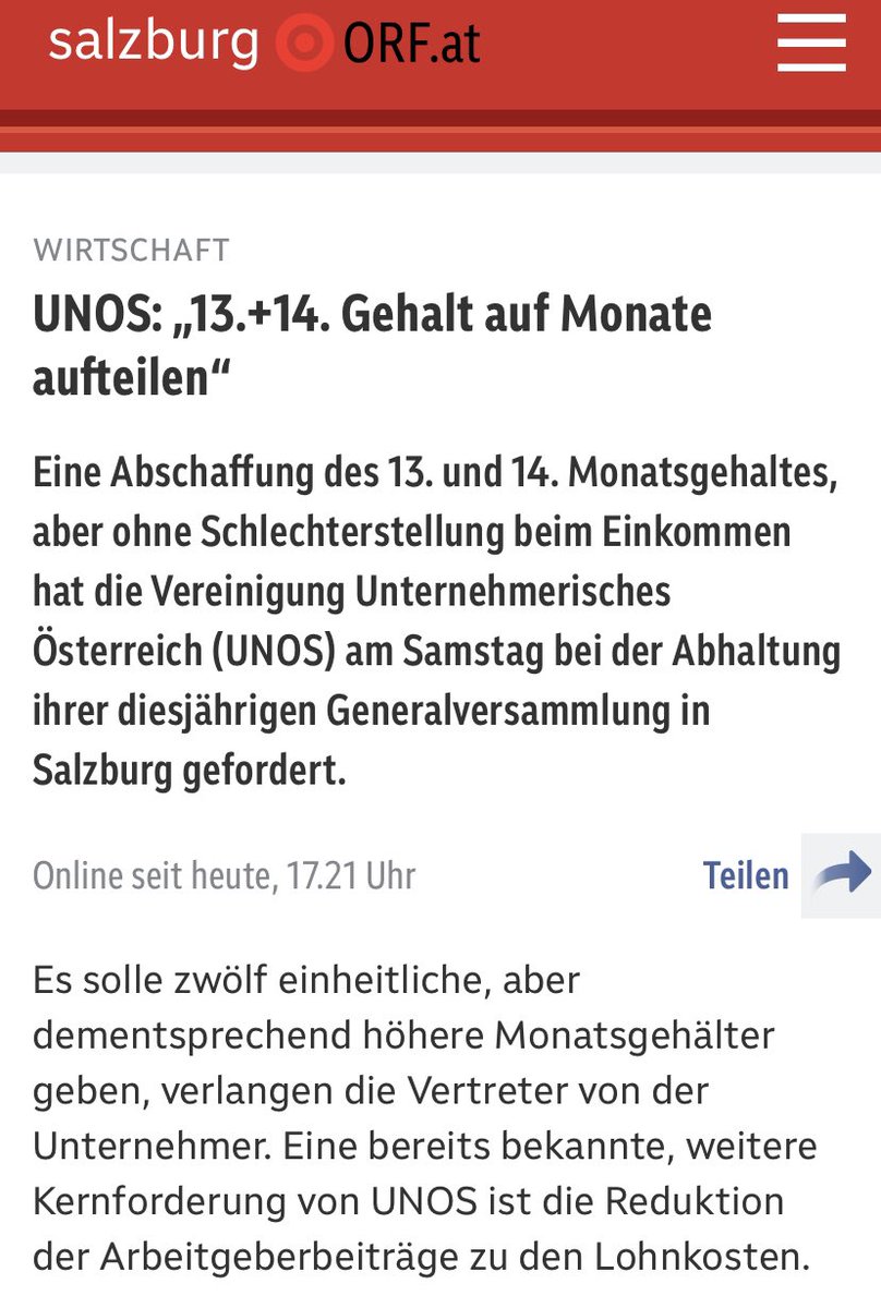 michi_bernhard's tweet photo. Mitarbeiter:innen kosten zu viel und verdienen zu wenig. Das liegt auch an der  österreichischen Verrücktheit des Urlaubs- und Weihnachtsgeldes. Ein Zeichen von fehlendem Vertrauen der Republik in ihre Bürger:innen. Wir @unos_eu wollen das endlich ändern! -> https://t.co/O7LEIIw2YT