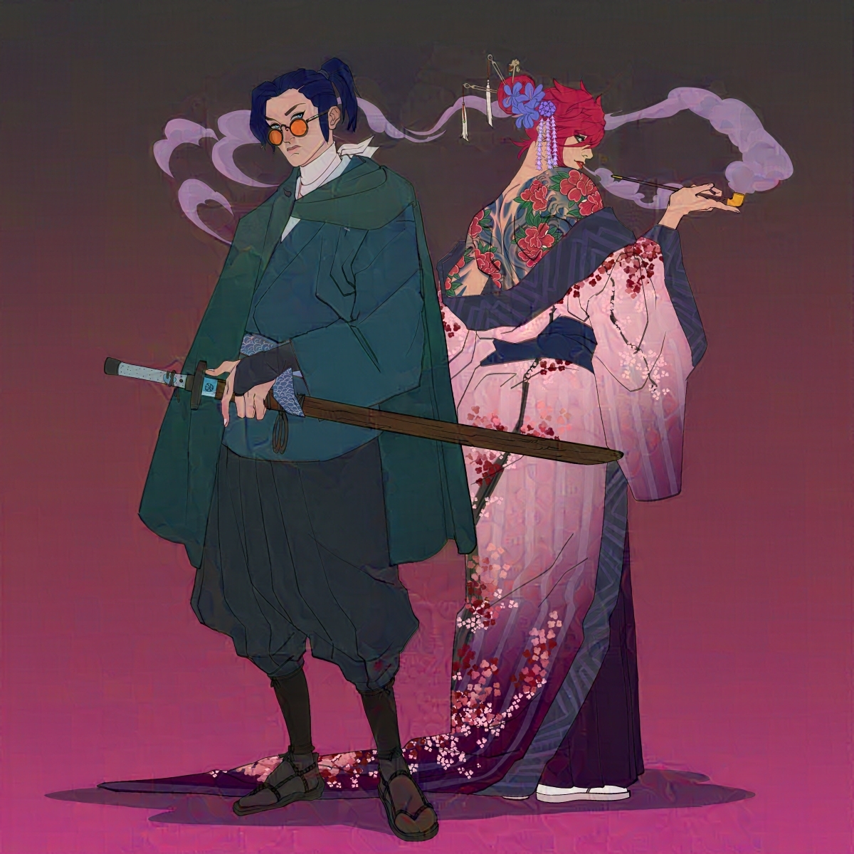 水 x 油 The Blue Eye Samurai AU #caitvi #arcane #BlueEyeSamurai