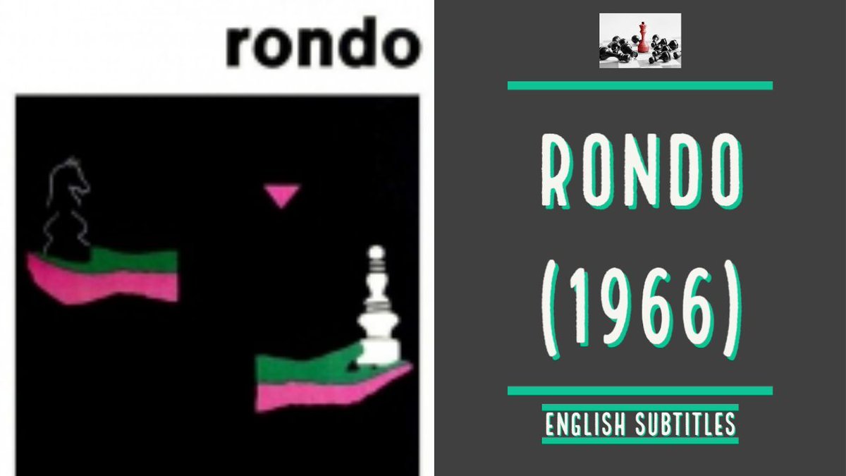 All_That_Chess's tweet image. Attention chess film lovers! 🎥🍿 Don&apos;t miss the classic Yugoslavian film Rondo (1966). A thrilling tale of love, betrayal, revenge and ... CHESS! Click the link and enjoy! 🎬🔥 #Rondo #Yugoslavia #AllThatChessNow #ClassicFilm&quot; 
 buff.ly/46eqJ0Q