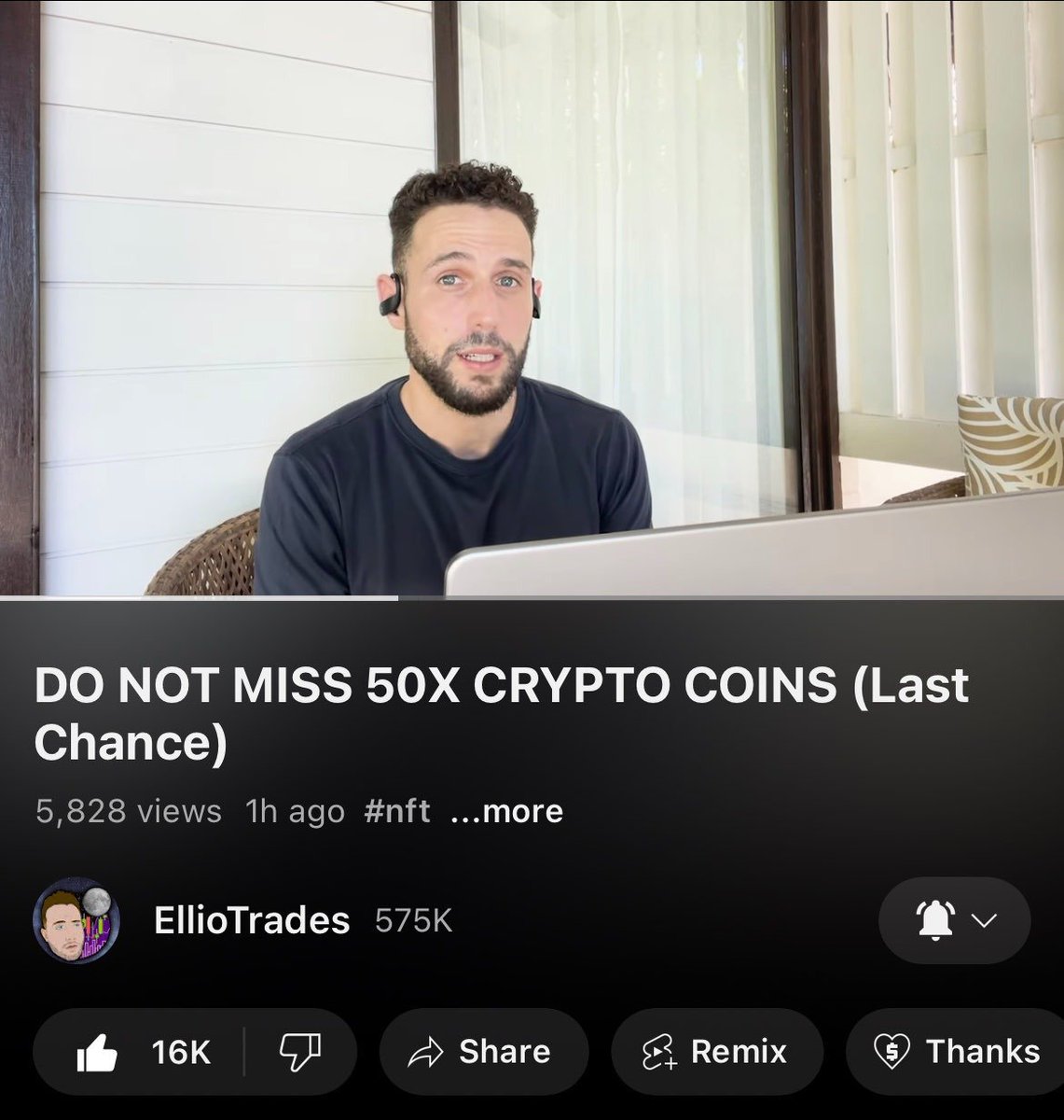 While everyone is waiting for Becker's video, Ellio dropped his 50X Crypto Coins video

BEAM
ILV
IMX
SIDUS
SFUND
PRIME

His "safe" portolio
BTC
ETH
SOL
Coinbase

Keep in mind these are tokens he's been accumulating for a while and has spoken about in the past, so don't expect