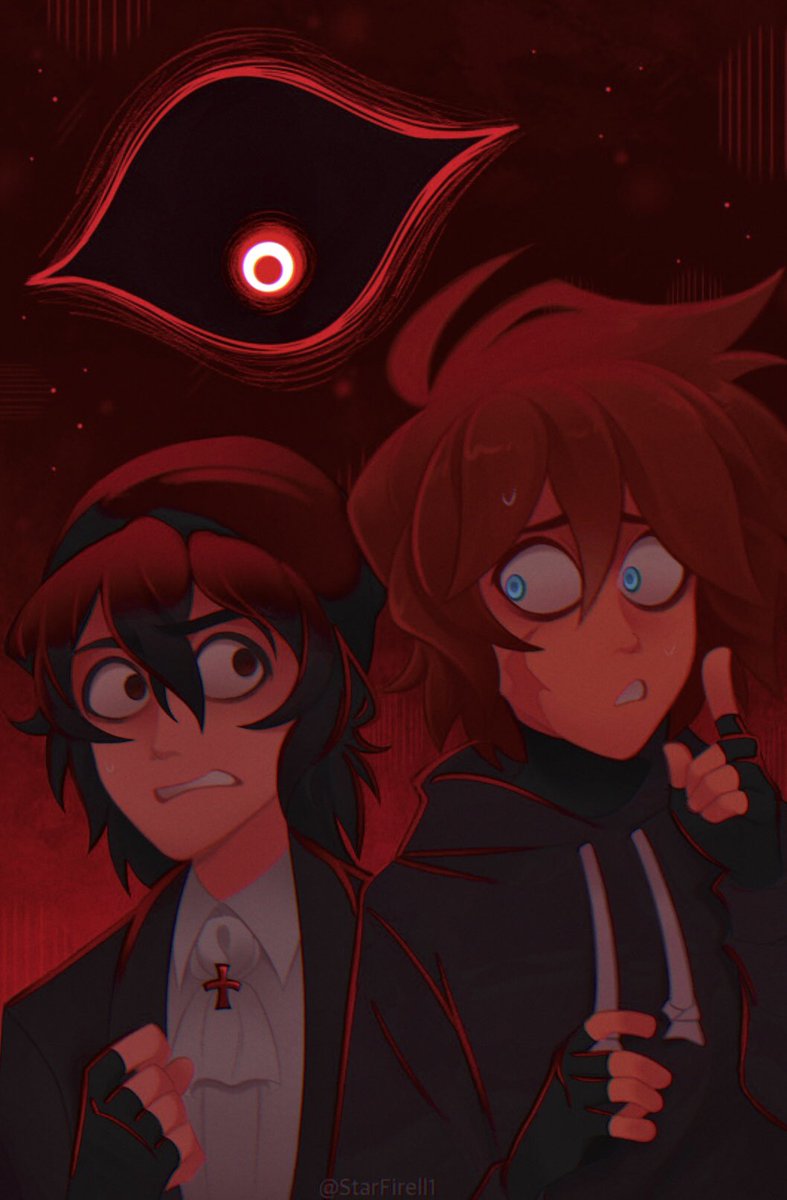 StarFirell1's tweet photo. Hide and seek  👁‍🗨🩸🤫

#qsmp #QSMPPurgatory #quackityfanart #luzufanart https://t.co/lWaIhQYBtG