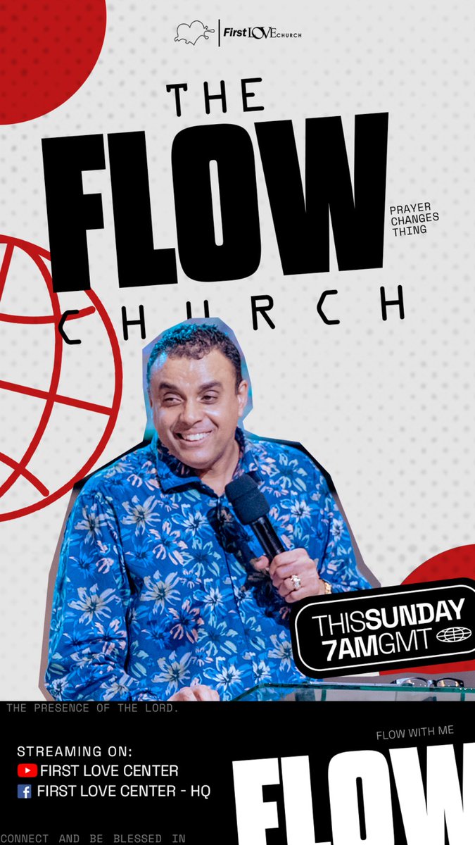 FirstLoveCenter's tweet image. Get ready to be refreshed and empowered by the word of God tomorrow at the FLOW Church Service with Bishop Dag Heward-Mills!

Join us on the First Love Centre  Facebook and Youtube platforms at 7am GMT for another refreshing time in God's presence.

#FLOWwithme
#FirstLoveCenter