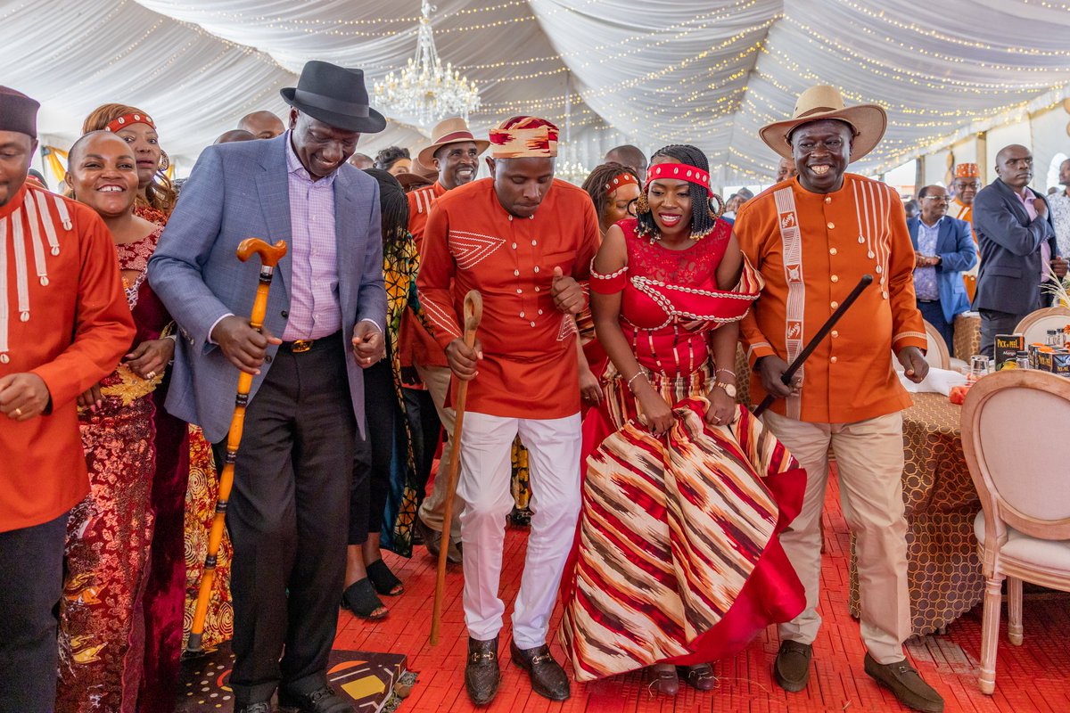 rigathi's tweet photo. Love ultimately Wins

Eric and Betty, congratulations on your Ruracio today.

I joined President @WilliamsRuto,  hundreds of  leaders, and Kenyans from all walks of life, at the traditional dowry ceremony of Mathira MP Hon. Eric Wamumbi and Murang'a Woman Representative Betty Maina today.

Congratulations and God's blessings as you start a new chapter in your life. 

We sing and dance on your Big Day.