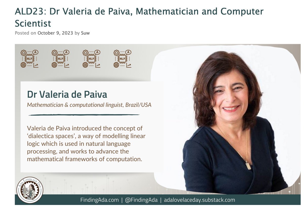 Dr Valeria dePaiva tweet media