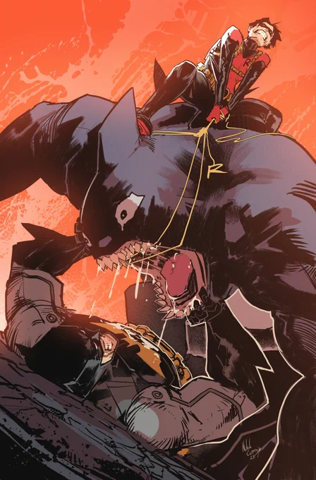 My variant cover for Batman and Robin #5Featuring new diving suits! (They are only for a few pages, don't worry) 