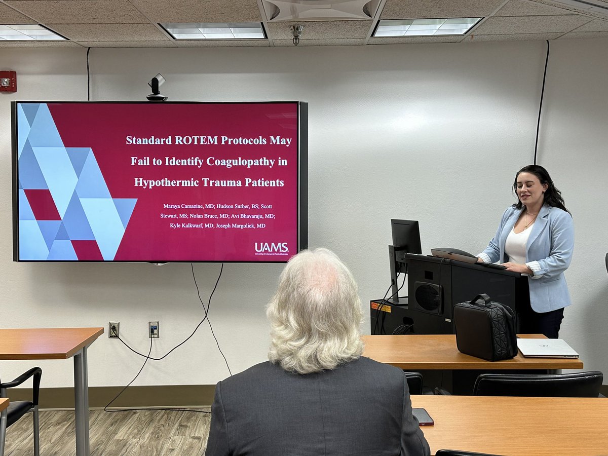 uamstrauma's tweet photo. @Marayanicole representing @UAMS_Surgery and the Arkansas COT at the Region 6 COT meeting. Great presentation! https://t.co/S30yTZlt2s