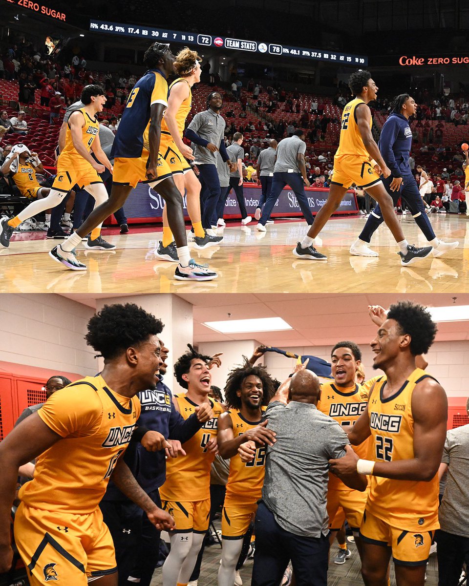UNCGBasketball's tweet photo. Last night we made HISTORY‼️

📸 https://t.co/otjr4mJaZx
#letsgoG https://t.co/wyDaR0Dzuu