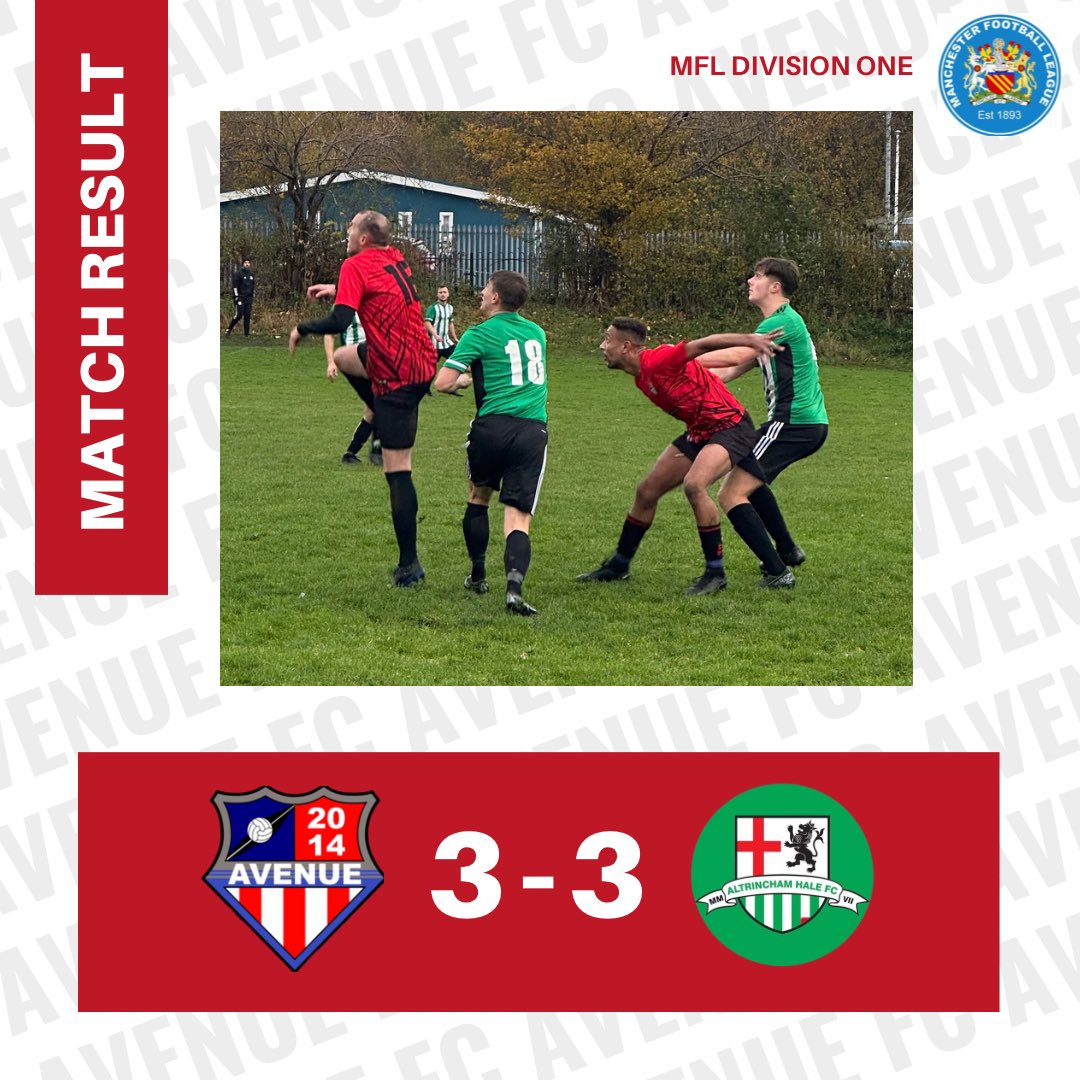 avenue_football's tweet photo. Manchester League Division One Result -:

Avenue 3-3 Altrincham Hale

⚽️ Carlton Norford
⚽️ Mitch Clarke
⚽️ Curt Beasley

🅰️ Liam Bennion (2)
🅰️ Carlton Norford

⭐️ Liam Bennion

🔴⚫️🔵

Proudly Sponsored by -:

FT Surfacing
Go4Raw
Rothwells SuperTravel

#AvenueMFL #AvenueFC https://t.co/ORBAzx9cTj