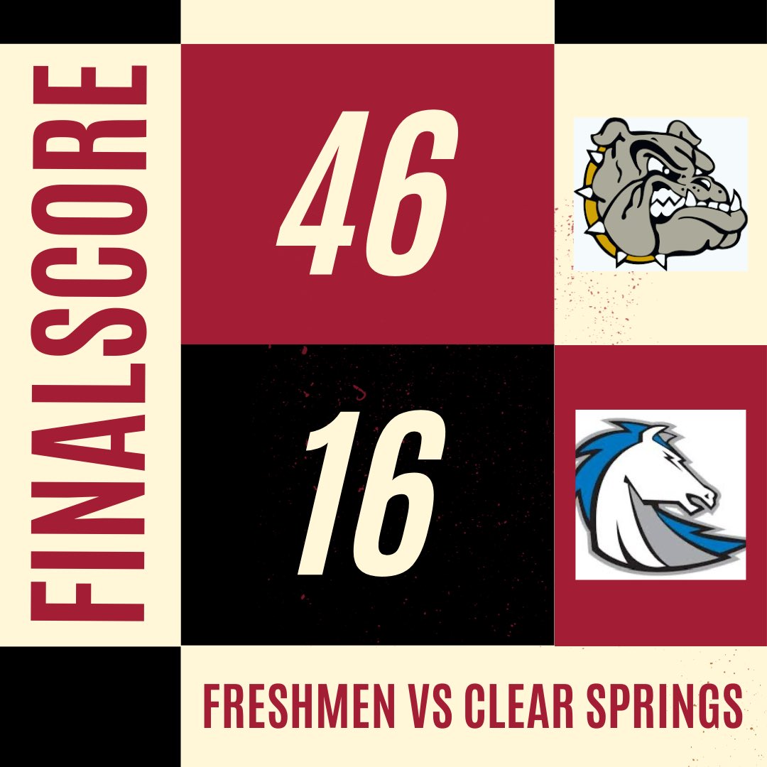 Our freshmen are headed to the championship after a big win against Clear Springs! Bring it home! 

Championship Game:
⏰1:30
🆚 Kingwood
📍KPark

#buyinsellout