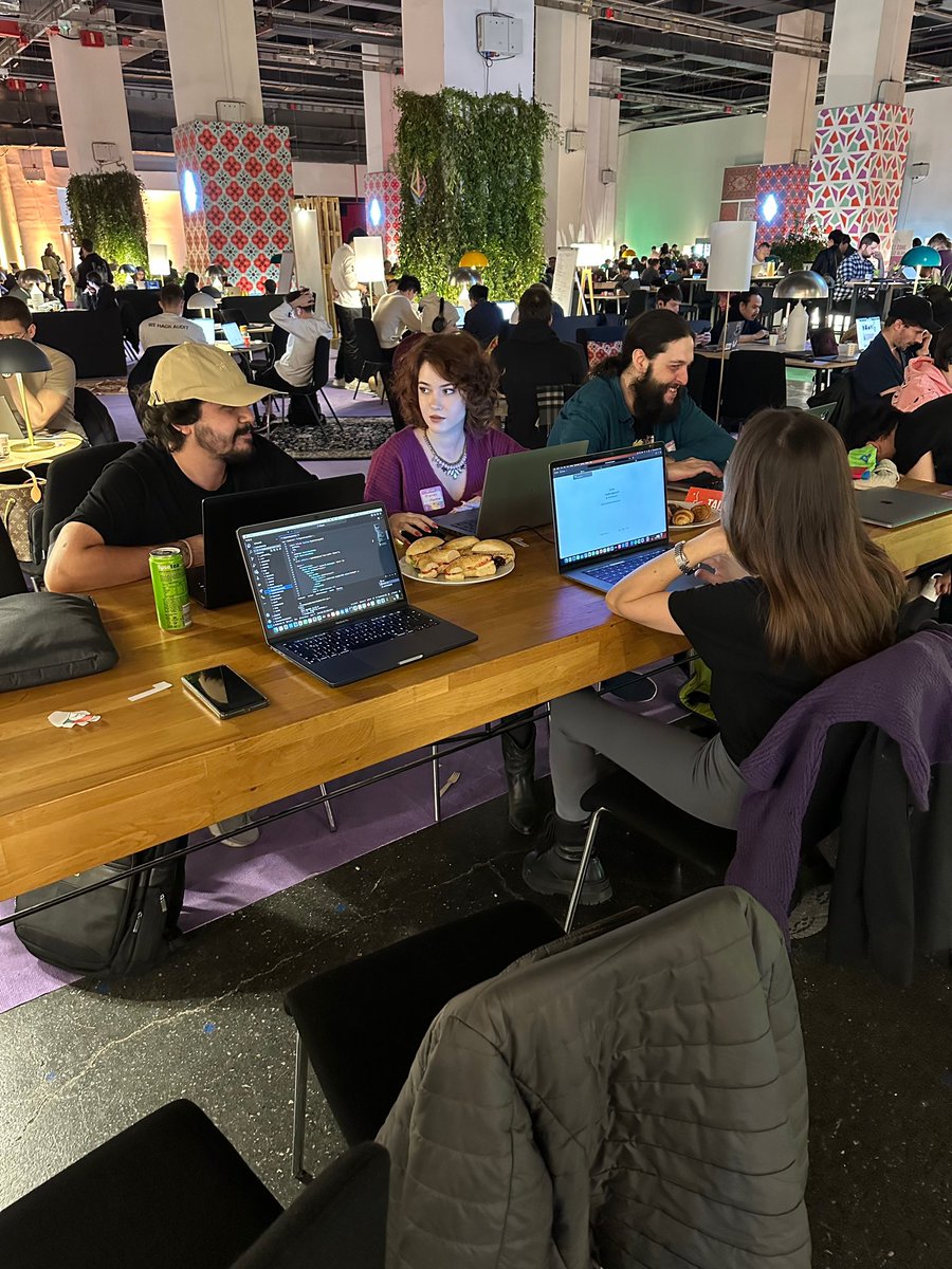 masal_cabuk's tweet photo. Here we are, working away at the cowork space. Devconnect week was insanely hectic for all of us, but totally worth it. 💕

 @EFDevconnect @ethgate_io https://t.co/vrVeyHn0pv