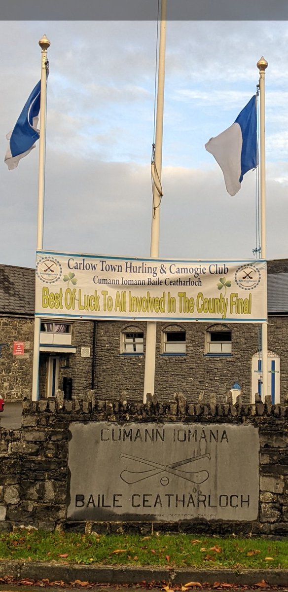 CarlowTownHC's tweet photo. Our message is simple:
"Best of luck to all involved in the county final"
Ádh mór ar gach éinne a bhí páirteach i gcluiche ceannais an chontae.
#GAAGaelige https://t.co/LfhyeTrV5R