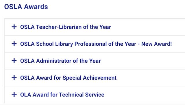 Do you know an amazing school library technician? How about a teacher-librarian who makes a huge impact in a school? Or an supportive administrator? Take a moment to nominate them for an OLA Award! #SchoolLibraryJoy #LibrariesForLife #ONSchoolLibraries #OntEd