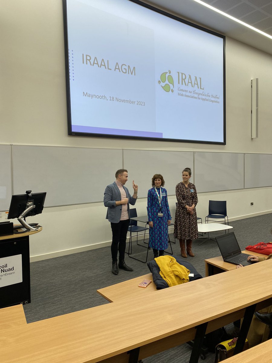 Amazing day today at <a href="/MaynoothUni/">Maynooth University</a> for the 2023 <a href="/IRAAL_Ireland/">IRAAL - Irish Association for Applied Linguistics</a> with dozens of amazing contributions from all panelists on everything applied linguistics. Well done to all 👏🏼👏🏼👏🏼
