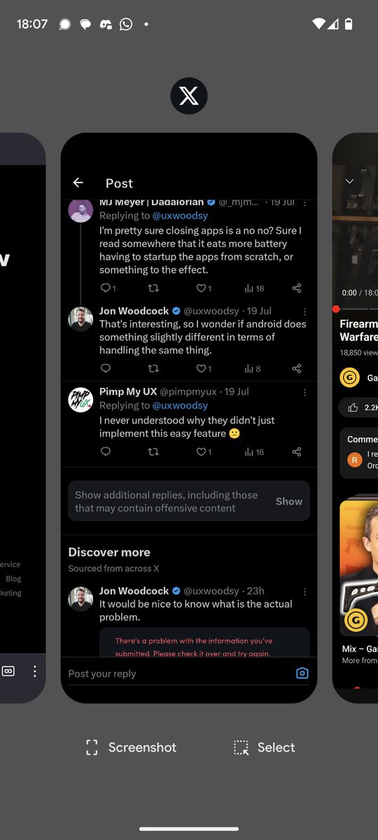 _F15H's tweet photo. @uxwoodsy I think manufacturers when building their custom Android skins still add "Clear all" buttons even though it's counterproductive just for the sake of users' habits. If we consider Pixel Android to be "base" Android, I have no such button so it's something 3rd parties add in. https://t.co/1MY1RI0j4w