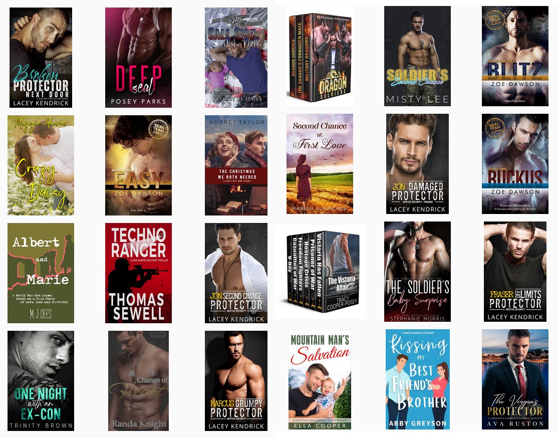#November #MilitaryRomance Book Fair
Includes my novella @FDTL_Scachetti 
Browse over 50 military tales with a love story:
books.bookfunnel.com/november_milit…