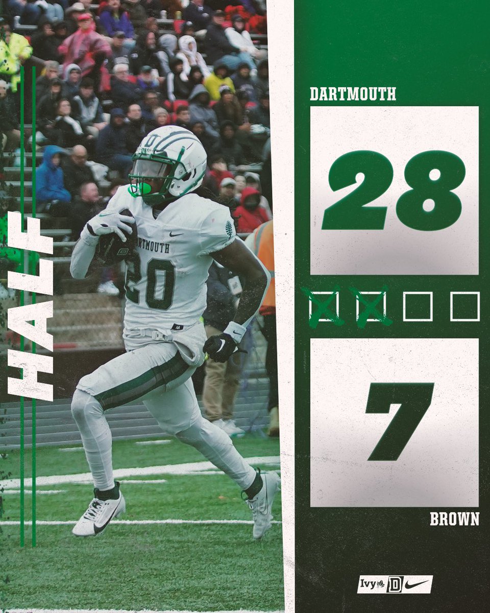 Big Green going into halftime up 28-7‼️

#TheWoods