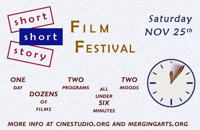 mergingarts's tweet photo. We are back with a 2023 #ShortShortStoryFilmFest, a new &amp; inventive global celebration of brevity in 35 film stories (all under 6 minutes) from 23 countries in two programs, with #SpoilerAlertRadio filmmaker jury and art objects awards of past winners at https://t.co/FXYOPhC7m2. https://t.co/KipSo9JZr8