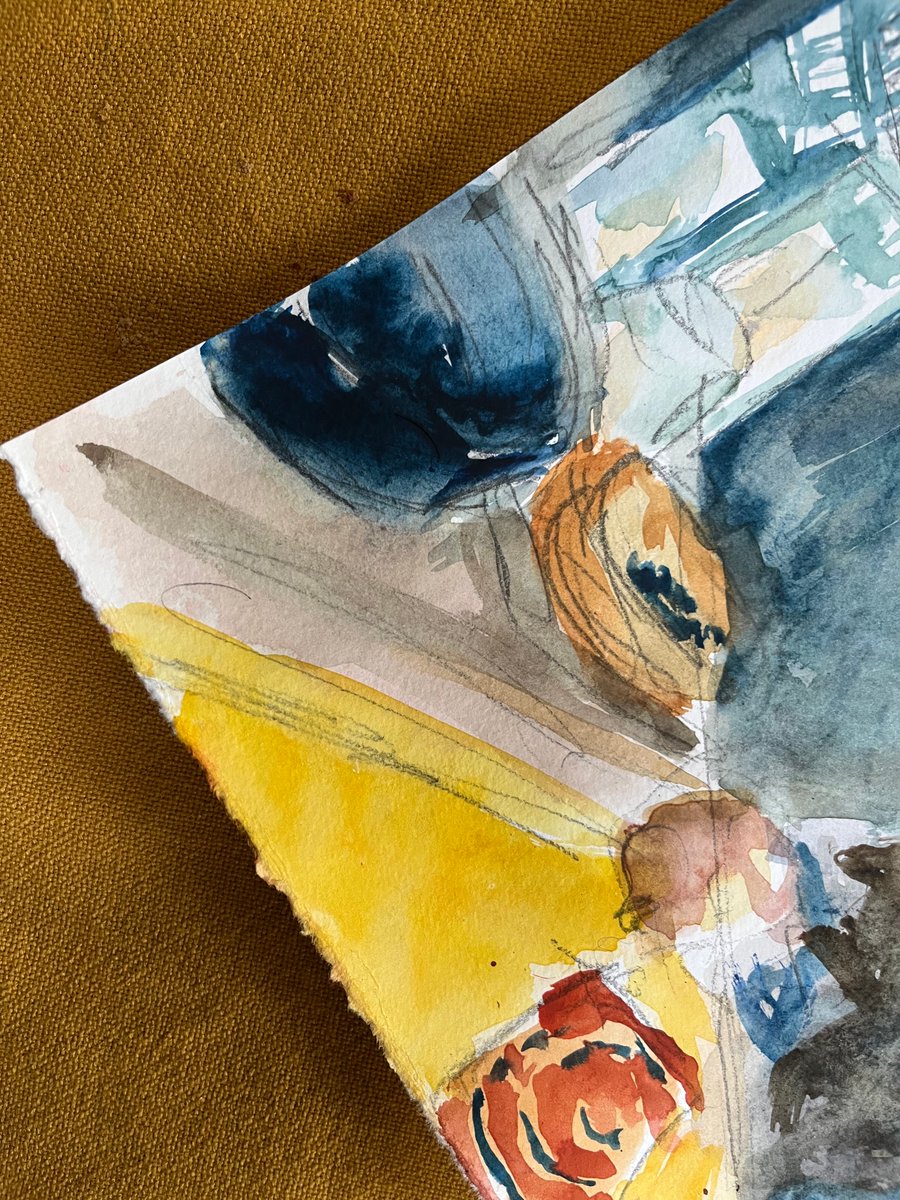 ProxyUniversal's tweet photo. #30daysofmaking day 2
I painted a quick water color portrait of DenZolo. We hosted a dinner of poutine and pie. Then lit a big fire in Fisher stove and crafted together for the remainder of the evening. https://t.co/EmP0qqza9t