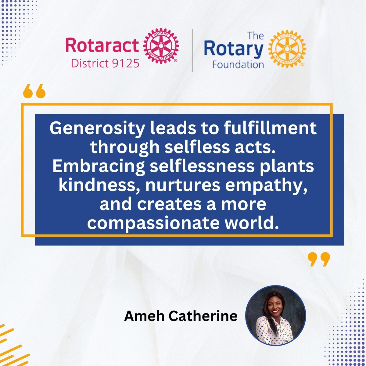 RotaractJos's tweet photo. _A person most useful asset is not a head full of knowledge, but a heart full of love, an ear ready to listen and a hand willing to help others_

Say "I am Selfless" 🤍 and donate to 👇

*Offline Donation*
1223742964
Zenith Bank
Rotary International District 9125(foundation) https://t.co/D1JfX7Rw9S