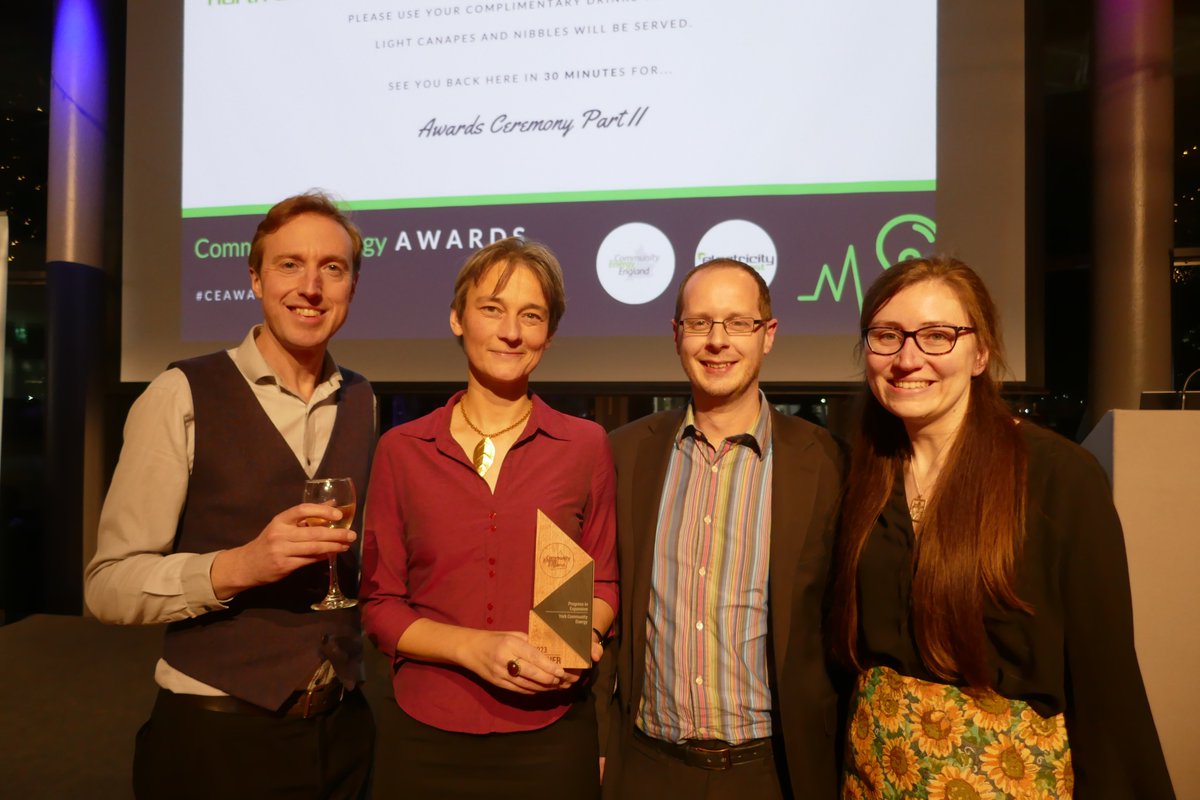 Directors Richard, Ivana, Tom and Kirsten were startled but delighted to receive the award for Progress in Expansion at the #CEAwards2023 ceremony in Salford last night. Thank you so much!