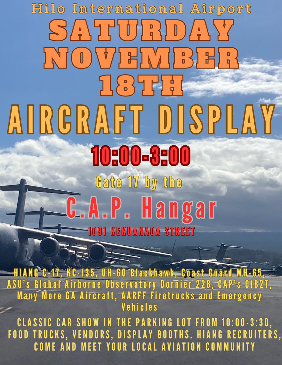 Asner Lab (@asnerlab) on Twitter photo In Hilo, Hawaii today! Our airborne laboratory will be on display alongside lots of other cool planes! @asu_gdcs <a href="/ASUGlobalFuture/">ASU Julie Ann Wrigley Global Futures Laboratory</a> In Hilo, Hawaii today! Our airborne laboratory will be on display alongside lots of other cool planes! @asu_gdcs <a href="/ASUGlobalFuture/">ASU Julie Ann Wrigley Global Futures Laboratory</a>