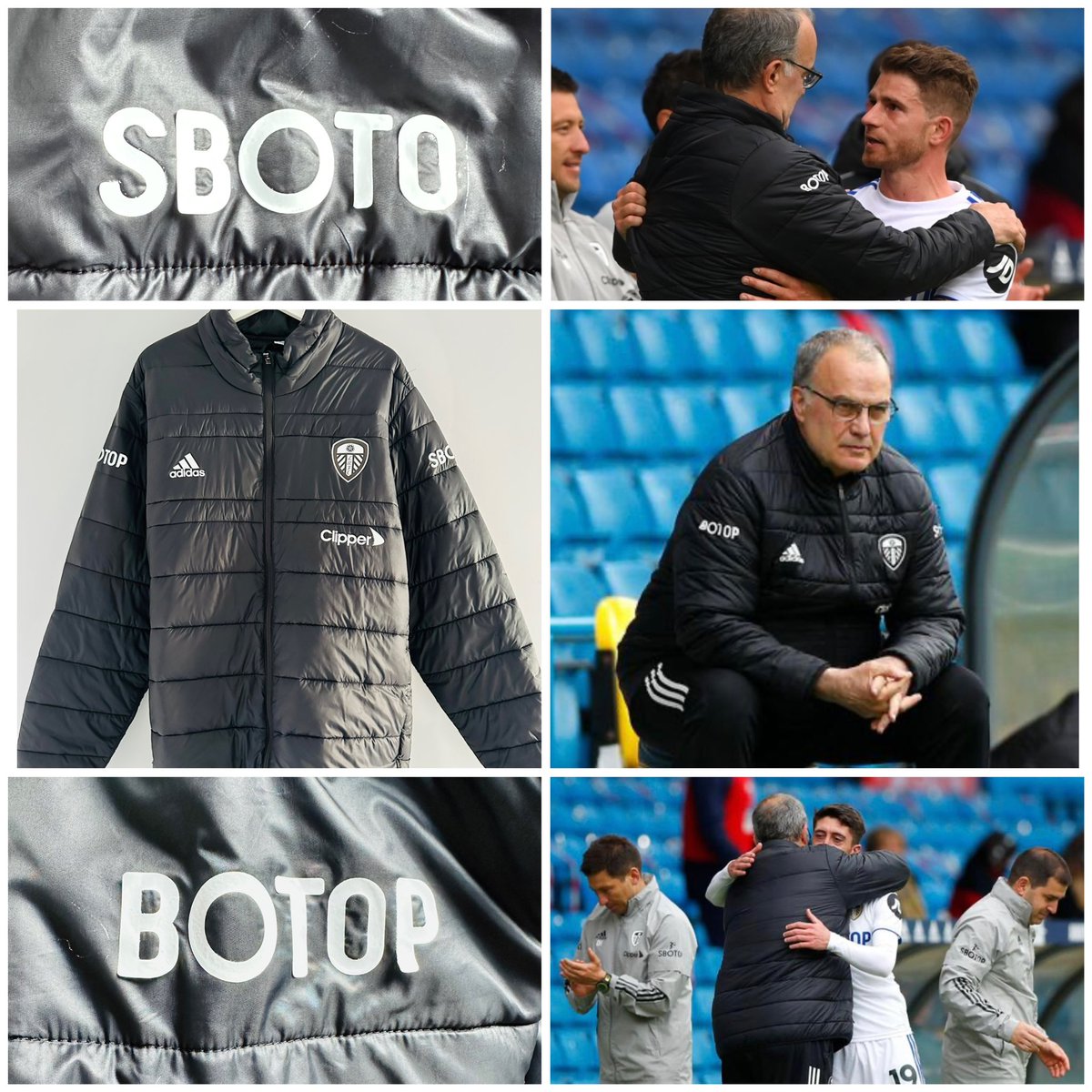 leedsshirts's tweet photo. NEW ARRIVAL;

Marcelo Bielsa match worn coat. Swapped with Sammy Lee v WBA.

The man. The legend. Put simply, a football god!

The coat that hugged Pablo and Berra &amp; brought the 2020/21 season to a close. If only we had backed him that summer 🥹

#LUFC #MatchWorn @TheSquareBall https://t.co/UfpS5RQC99