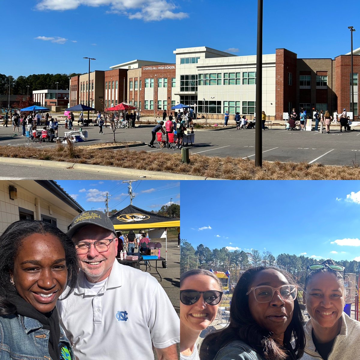 Reeves333Brandy's tweet photo. At Chapel Hill Chill today and it was such a beautiful day. It was nice to get to hang with the new principal @DarthSully. It is still taking place from 11-3pm https://t.co/evenCPzrrt