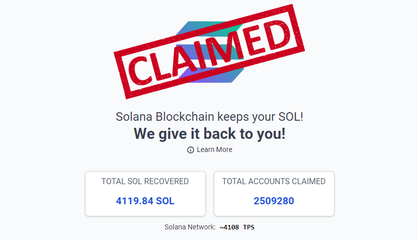 joinairdrops's tweet photo. Solana summer zamanı çok vardı böyle uygulama ama birçoğu kapanmış gördüğüm kadarıyla. Önüme bu çıkmışken paylaşayım dedim.

Solana ağı üzerinde SLP kontrat için ödediğiniz $SOL leri tek bir tıkla topluca kolaylıkla geri alabileceğiniz bir site.

Claim your SOL now!

https://t.co/cshX6nwnJo 

Sayfaya git, cüzdan bağla.

#claimyoursol #cys #santoslabs #nft #traders #slp #fee