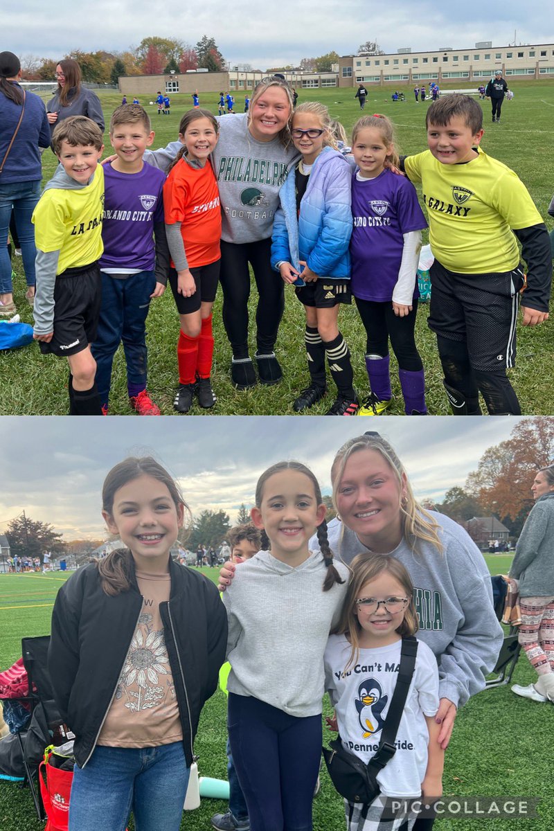 MsEmilyPhillips's tweet photo. A fun first week of November 🦃

-Soccer Saturdays with the best group of kids! ⚽️

-Penn Delco’s first annual wellness day filled with reading, painting, &amp; walking 📚🎨🏃🏼‍♀️

-Lunch with the teacher with two amazing girls who worked hard saving up &amp; earning class dojo points! 🥪 https://t.co/cwtf6xTtak