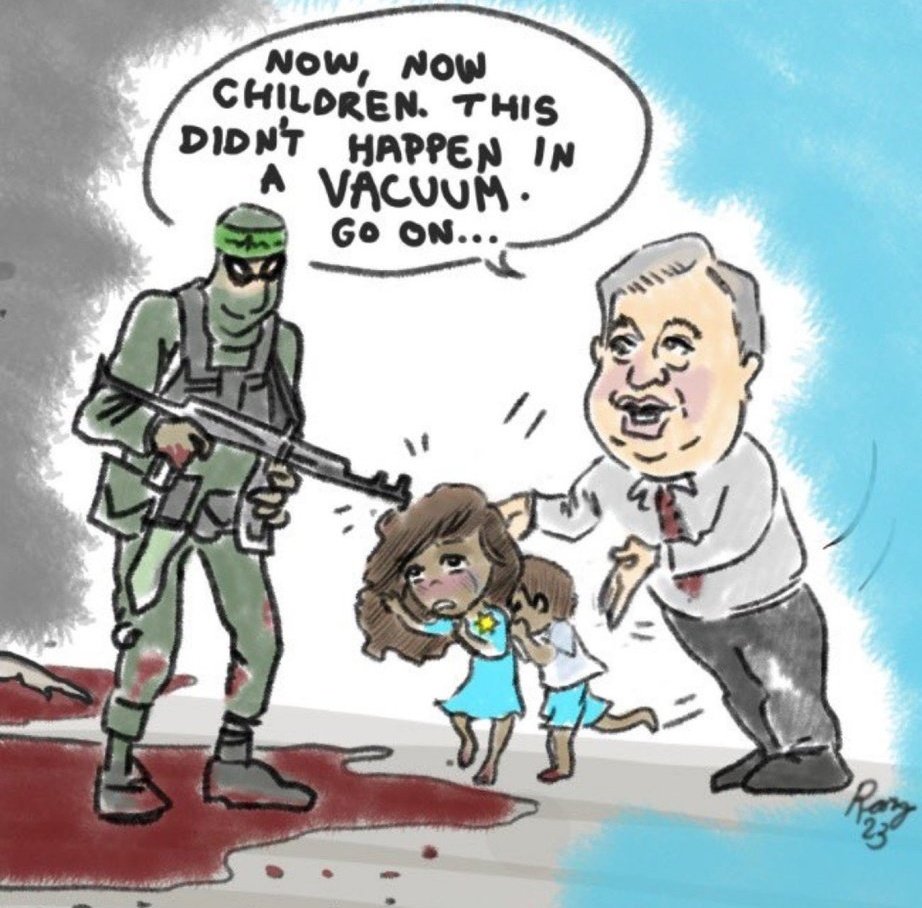 DrEliDavid's tweet photo. .@UN 🇺🇳 has not condemned Hamas' massacre yet. Over a thousand civilians mutilated, beheaded, raped, and burned alive and hundreds kidnapped. Zero condemnation from the UN.

Shame on you @antonioguterres
Resign! https://t.co/M6x1Y2kYxV