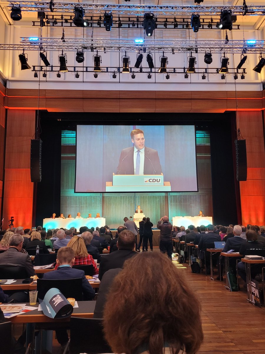 Landesparteitag der Cdu Baden-Württemberg in Reutlingen. Wir schaffen, was Zukunft ht. #cdubw #Aufbruch  #cdu_karlsruhe