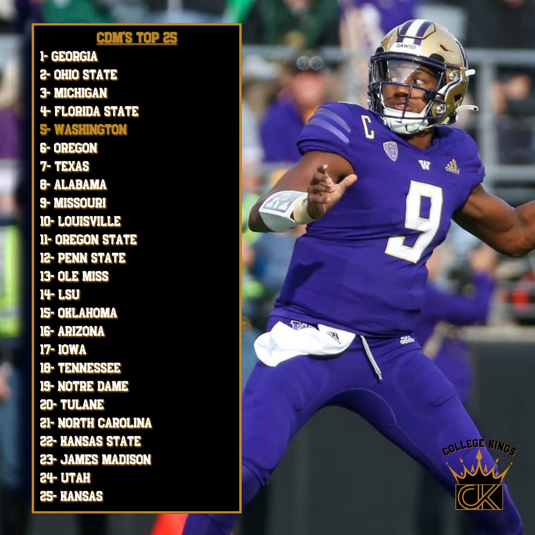 ND__Sports's tweet photo. @NateLeeReports &amp; @CarsondavidMor1 drop their Week 12 Top 25 Rankings‼️

Is Georgia the best team in the country?? | College Kings Ep. 12 Pod links below⬇️

Follow @ND__Sports for more | #cfb #cfbplayoff #cfp #top25 #rankings #collegefootball #collegegameday #nds https://t.co/Zih7x4mqnf