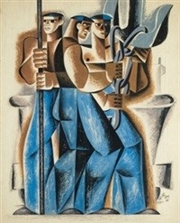 Amarenak's tweet photo. 🖌️ Hoy hemos descubierto estos cuadros de #NicolásMartínezOrtizdeZárate. Pintor, cartelista, muralista y grabador bilbaino (1907-1991) ¿Conocíais?
#historiasquesellevanpuestas⁠
⁠
#basqueartist #BasqueStyle #BasqueDesign #côteBasque #madeinBasqueCountry https://t.co/EE8U3Rmzr6