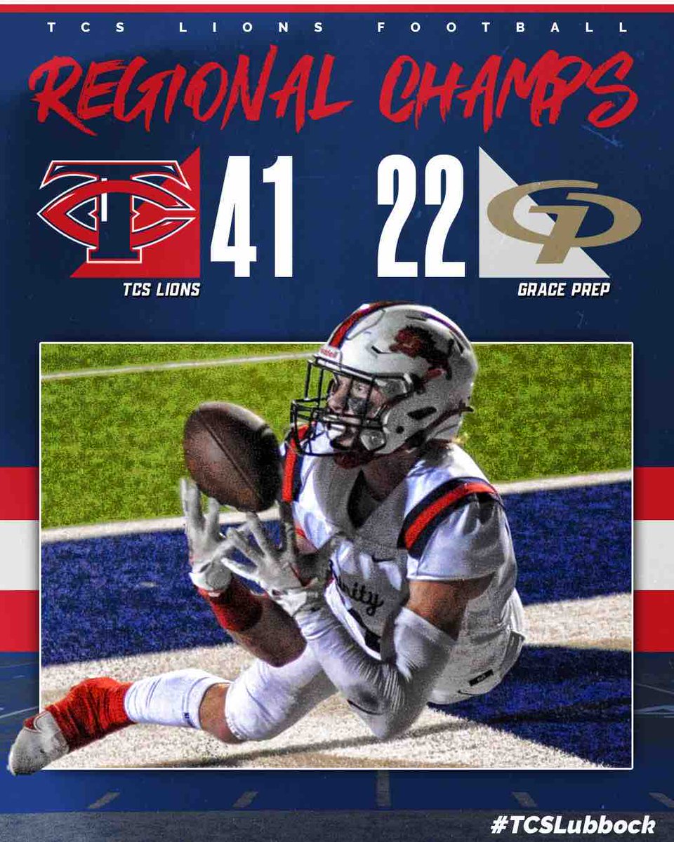The Lions are Regional Champions!!! 🎉🏈 #TCSLubbock