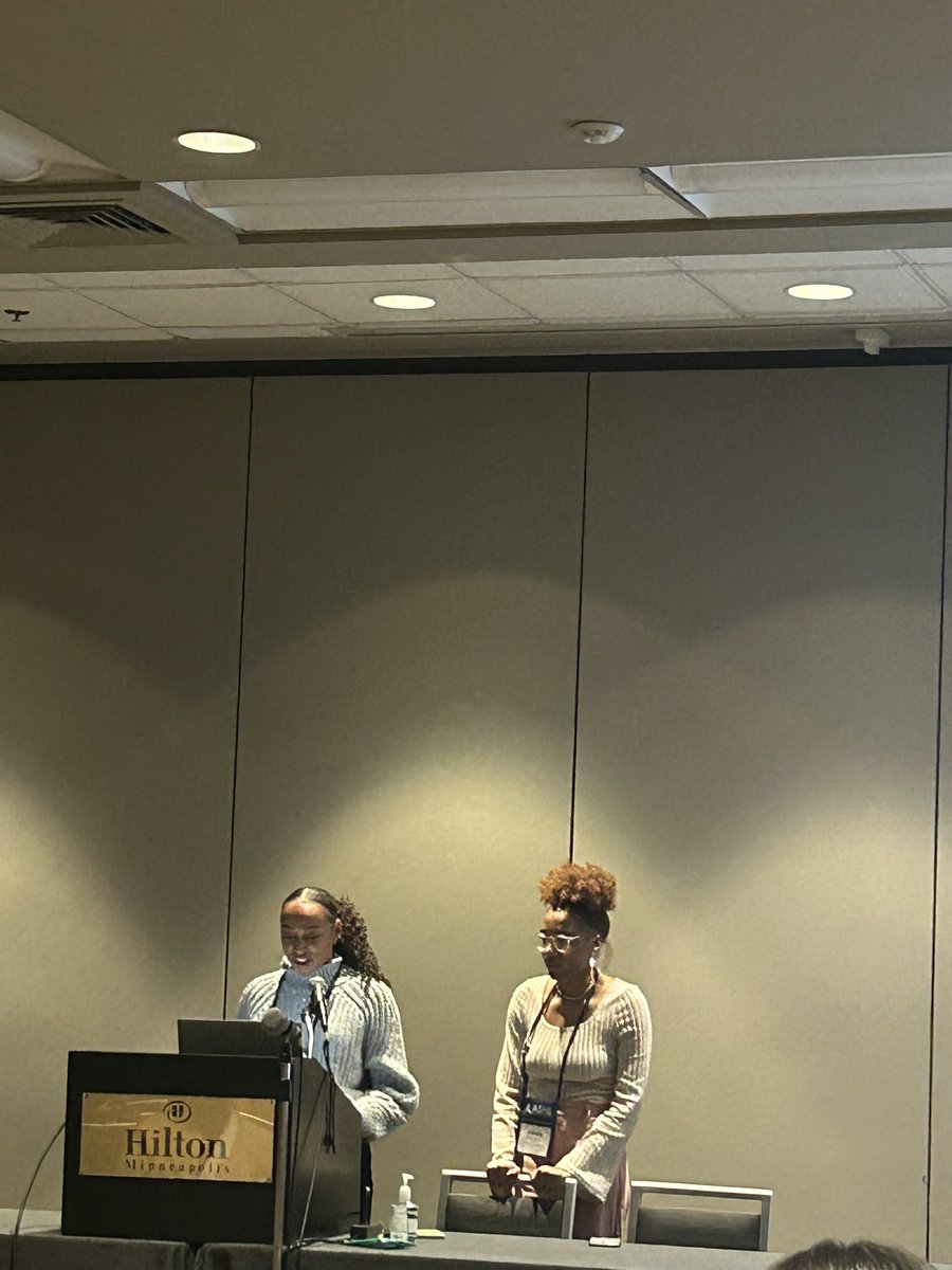 So grateful that I was able to present twice alongside my sister scholar @_alexishunter_ at #ASHE2023 🤎