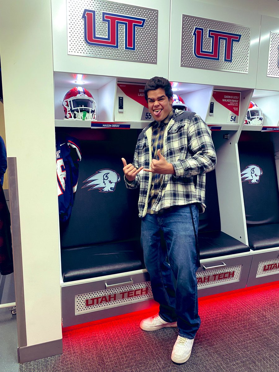 JacobSperedon's tweet image. Nice meeting you in person Coach Coswer  @cowstown and to My brother @Mason_obray FIGHT!!! Cause you that DAWG!!! #Speredon #UtTech #D1recruit