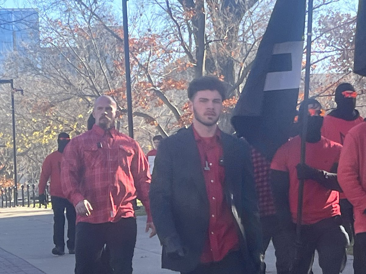 TylerKatzen's tweet image. Here are the two unmasked marchers: