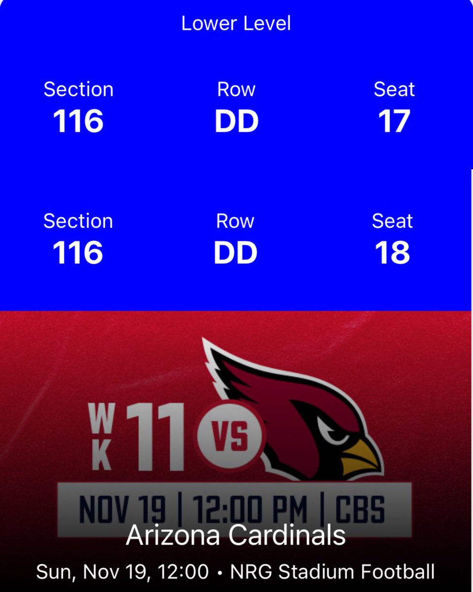 JamesRoyNFL's tweet photo. TEXANS TICKET GIVEAWAY:

For a chance at 2 tickets to tomorrow’s game here’s what you gotta do:

1. Follow me

2. Subscribe to my YouTube channel 

3. Retweet this tweet

I’ll announce the winner tonight at 9pm CST! VAMOS TEXANS! https://t.co/gNj4Ut9A0p