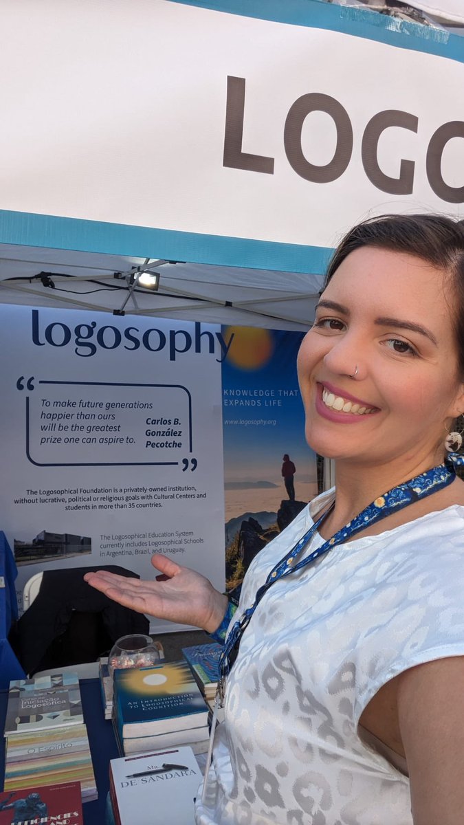 Logosophy's tweet photo. Students of Logosophy in Florida are participating in the Miami Book Fair 2023 taking place at the Miami Dade College campus in downtown Miami.

Come join us at TODAY Nov 18 and TOMORROW Nov 19 ,10 am to 6 pm EST- booth 332 E at the corner of 3rd Street and 2nd Ave ! https://t.co/7VOSF6CNUT