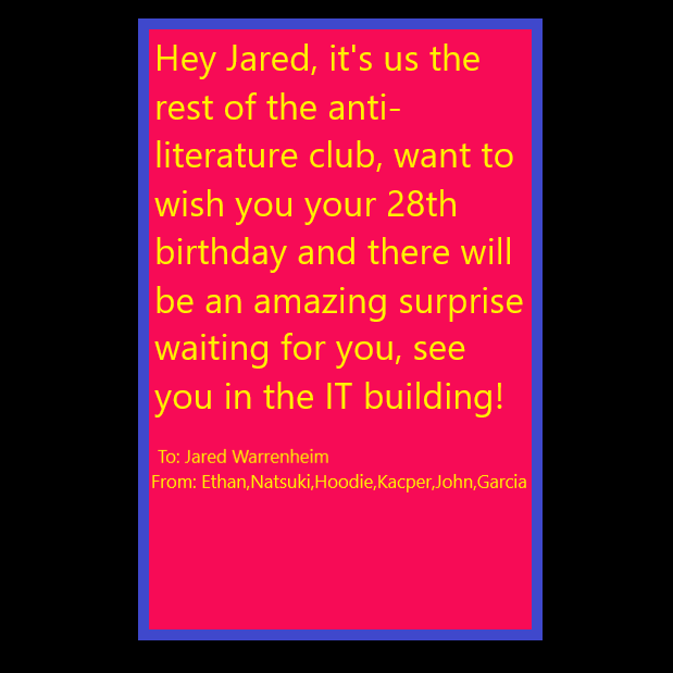 IreallyloveTOT's tweet photo. #DFTM3 #JaredWarrenheim #IslandOfYourFears It's finally Jared's birthday so you have special arts for him (And i love him so such) https://t.co/4tgfE0jTts