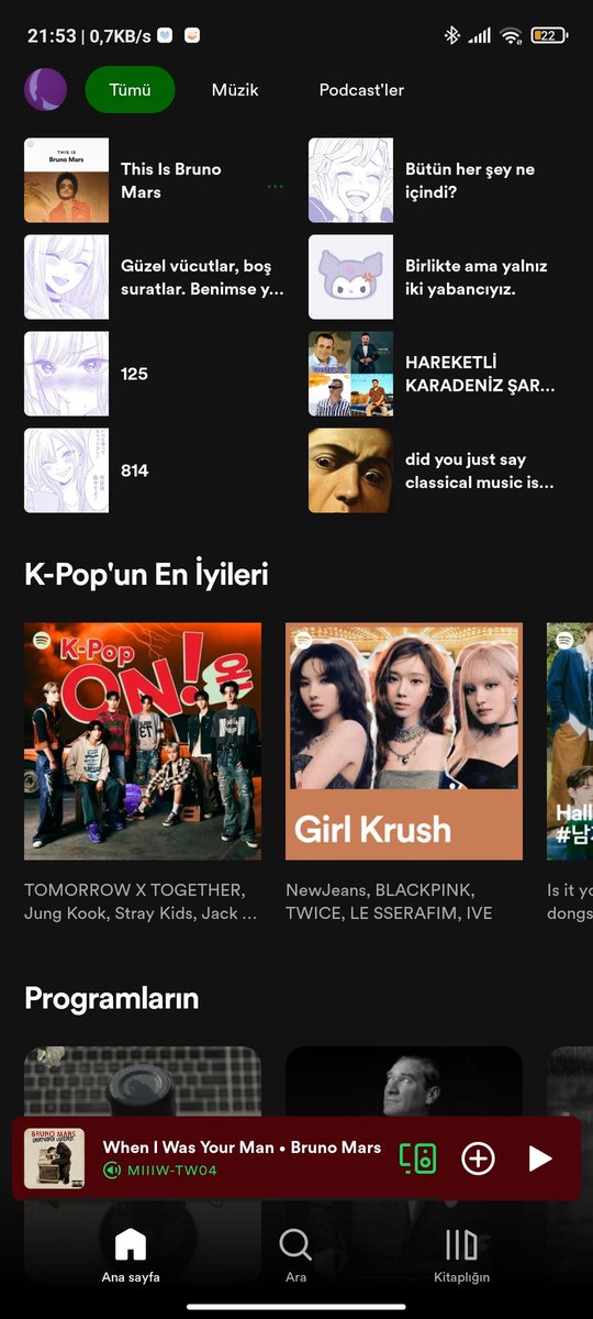 show your spotify homepage or you will have 10 years of bad luck(HAREKETLİ KARADENİZ SARKILARI🤡
