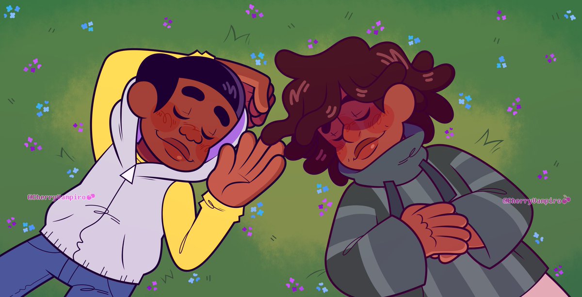 CherryVampiro's tweet photo. Day 7: Free Day 🍀🍀 To end it all have my favorite boys having a nice nap on the ground 💛💚💙 Doing these was all so fun!! Thanks for the Cotc Week Sparkle 🫶🏽😊💕
[ #CotcWeek23 #CraigoftheCreek #COTC ] https://t.co/RUIwoPcA71