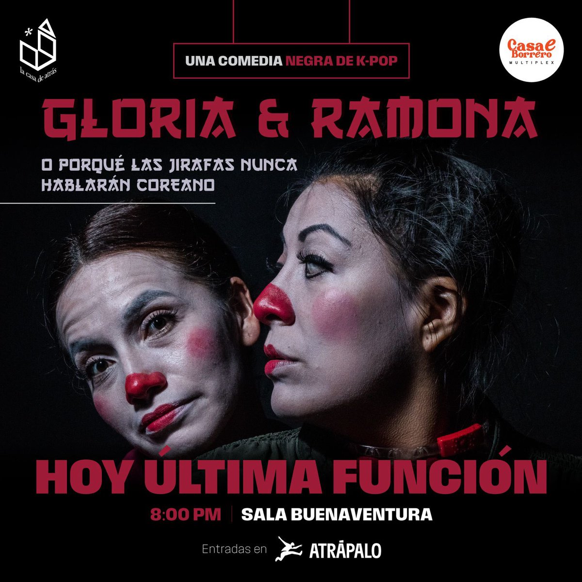 casaeborrero's tweet photo. ¡Gloria y Ramona nos dicen adiós hoy! 😢 

🚨Última función para acompañar sus locuras y risas. 🌟 Acompáñanos en este cierre lleno de humor y nostalgia. ¡Reserva tus entradas! 🎫 https://t.co/tLtOv44Ugz
