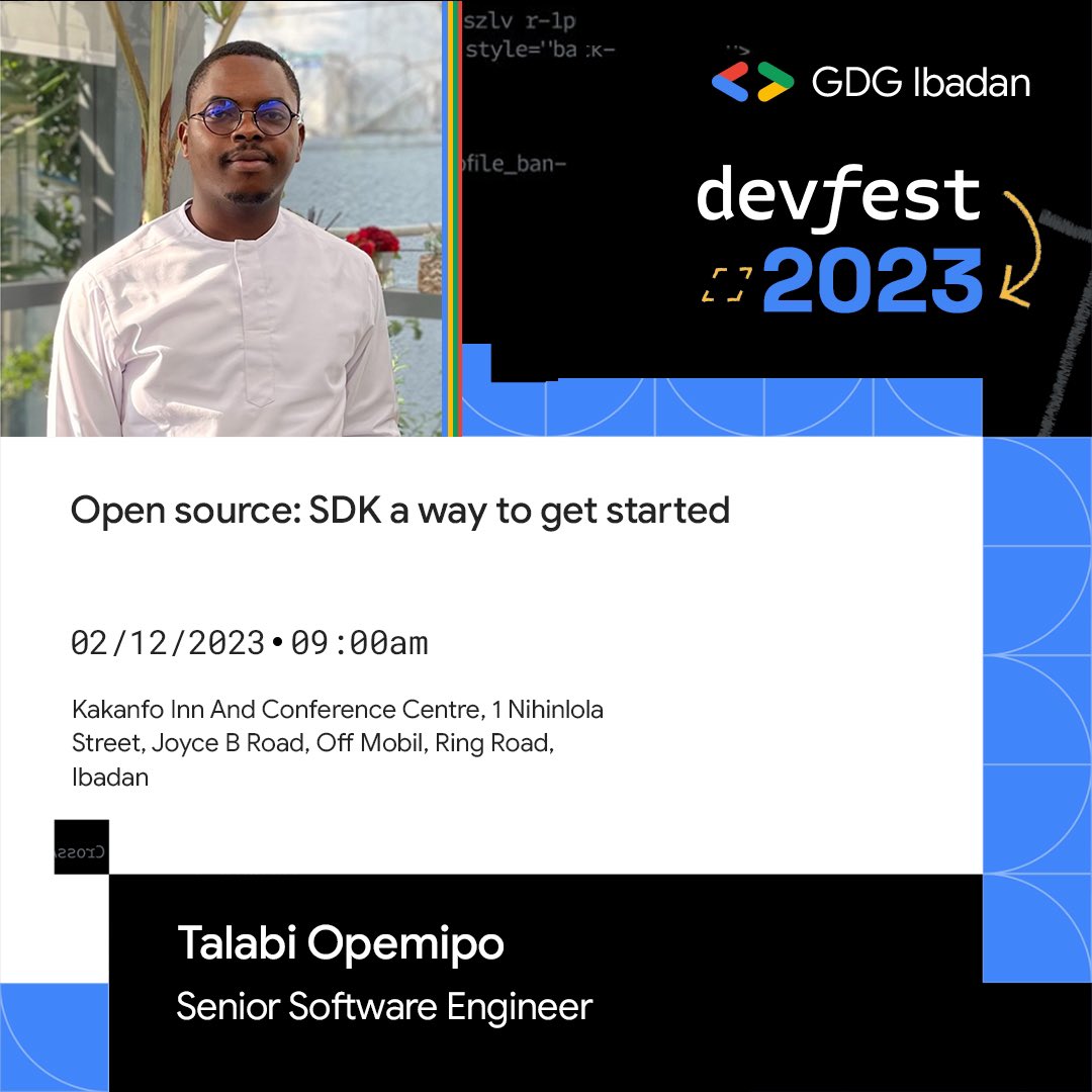 Let’s go 🚀🚀🚀
#DevFest2023 #DevFestIbadan23 #gdgibadan