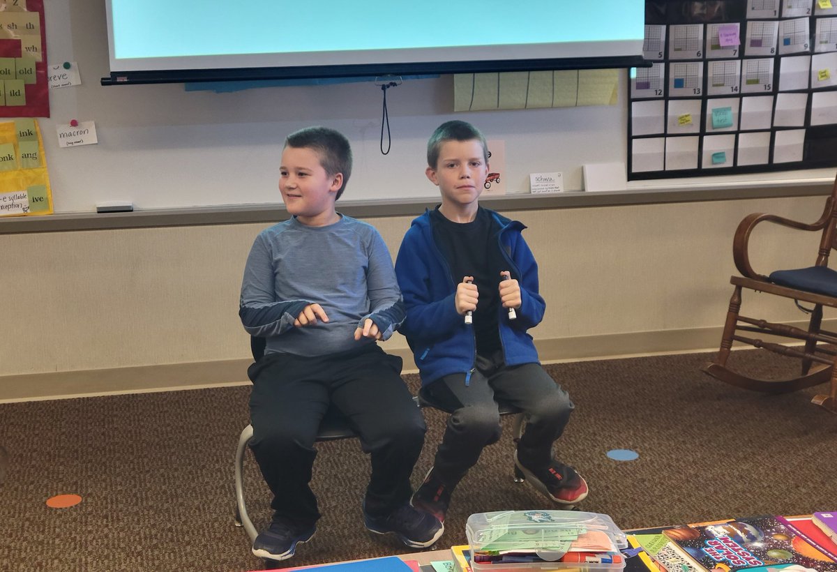 Bondgrade3's tweet photo. Students performed a tableau (frozen scene), which highlighted a specific point of view from the book, Moonshot! 🚀👨‍🚀 
#witandwisdom https://t.co/Ll6nbVaDw6
